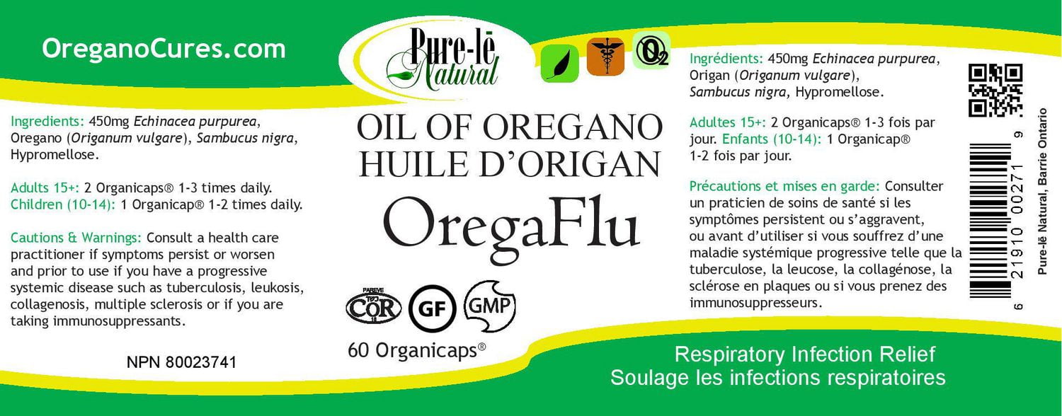 Pure-lē Natural OregaFlu Organicaps