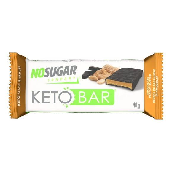 No Sugar Keto Bar Chocolate Peanut Butter, 1 bar, 40g