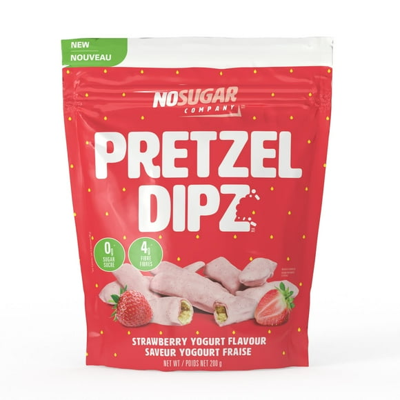 No Sugar Pretzel Dipz Strawberry Yogurt