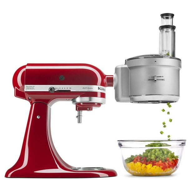 KitchenAid® Accessoire Robot Culinaire Avec Ensemble De Tranchage En Dés De Style Commercial.