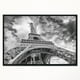 Design Art Black And White View Of Paris Eiffel Tower   Sur Toile Encadrée – image 1 sur 3