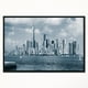Design Art  Manhattan Panorama Noir Et Blanc  Sur Toile Encadrée – image 1 sur 1