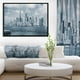 Design Art  Manhattan Panorama Noir Et Blanc  Sur Toile Encadrée – image 2 sur 3