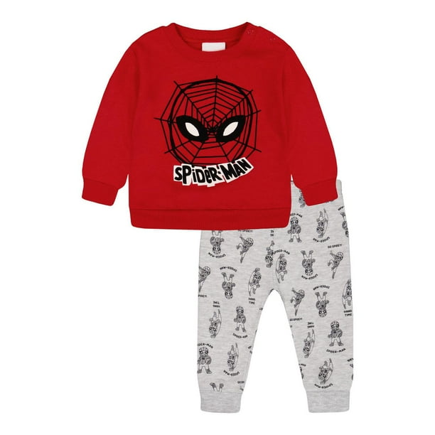 Pyjama Garçon Spiderman Manches Longues Boutonné + Pantalon Long - Taille 4 - Neuf Avec étiquettes