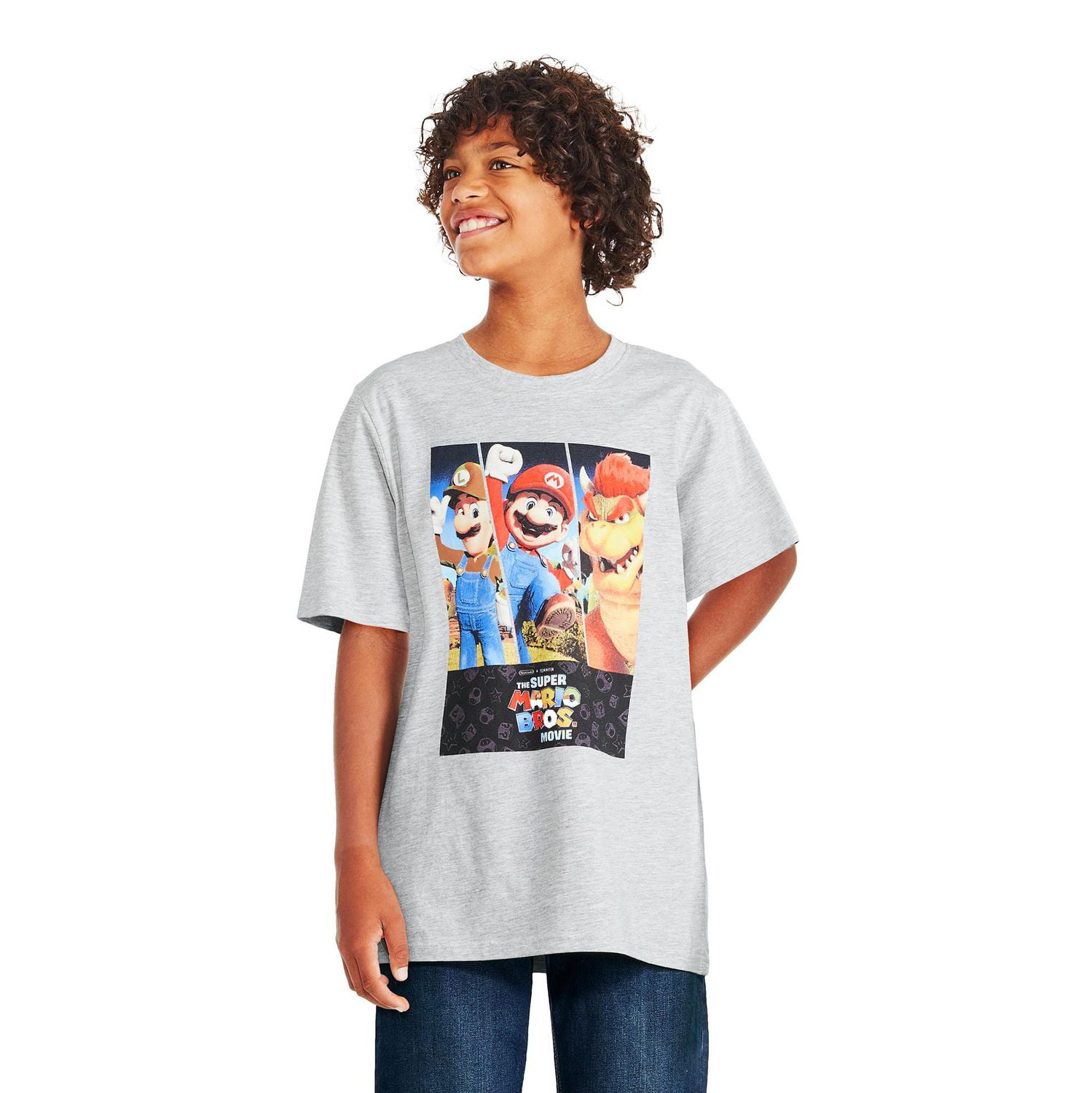 Super Mario Bros Boys' Graphic Tee, Sizes XS-XL