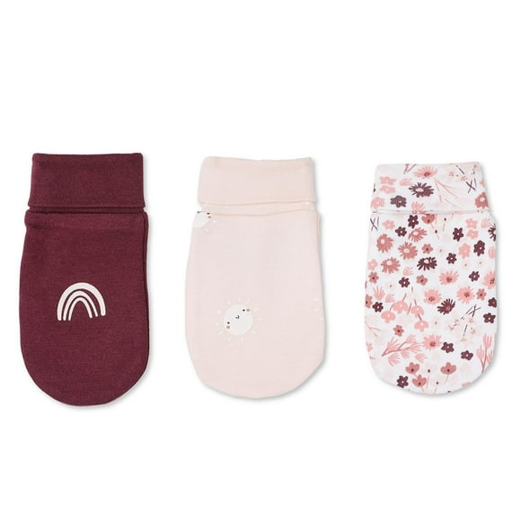 Lot de 3 paires de mitaines George pour bébés filles