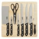 Ensemble de 8 couteaux avec planche en noir HB 8PC KNIFE SET w / BOARD Noir – image 2 sur 3