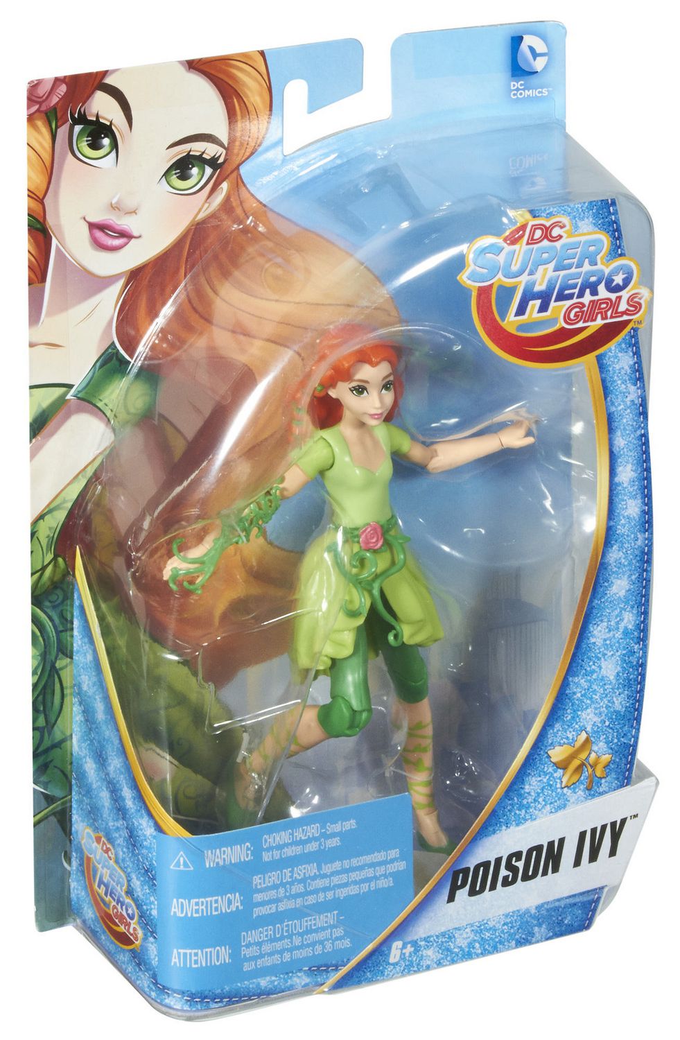 DC Super Hero Girls 6 Inch Poison Ivy includes Vines New MOSC 