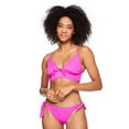 thumbnail image 1 of No Boundaries Women's Front Tie Bikini Top, 1 of 6