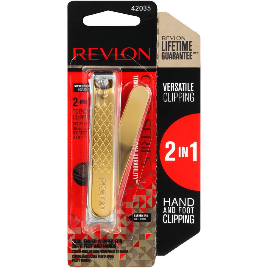 Revlon Beauty Tools Gold Series Dual Ended Nail Clipper (Pack of 6) -  Walmart.com