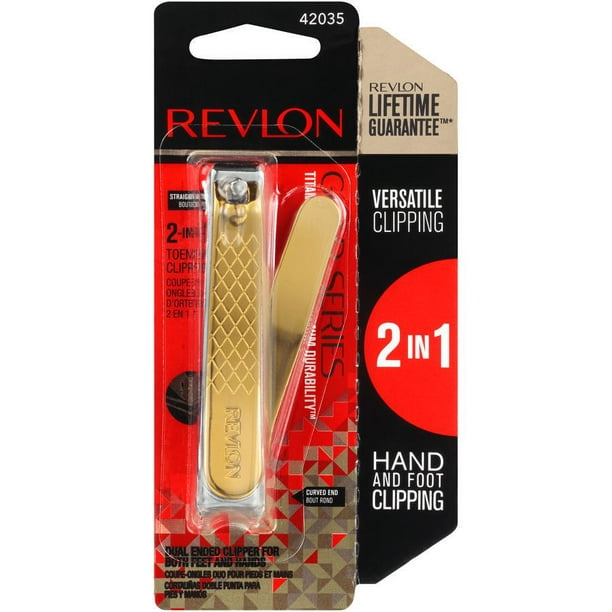 Revlon Gold Series Titanium Coated™ Coupe-Ongles D'orteils 2 en 1