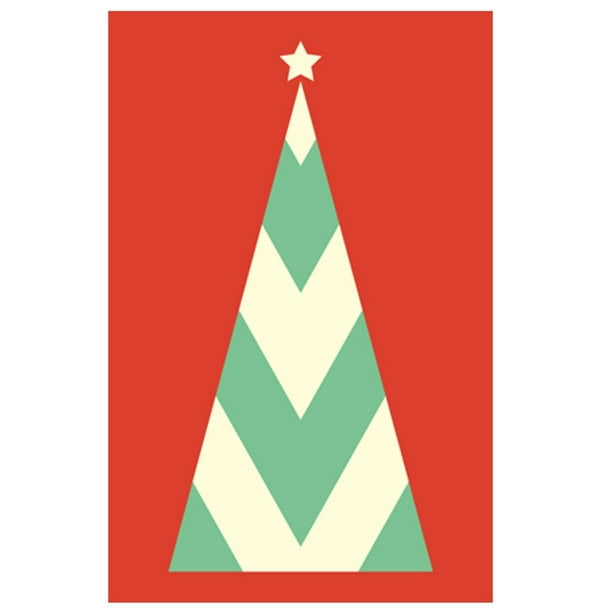 Boîtes de cartes de Noël avec symbole graphique de sapin