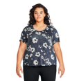 thumbnail image 1 of George Plus Women's Drapey Tee, 1 of 6