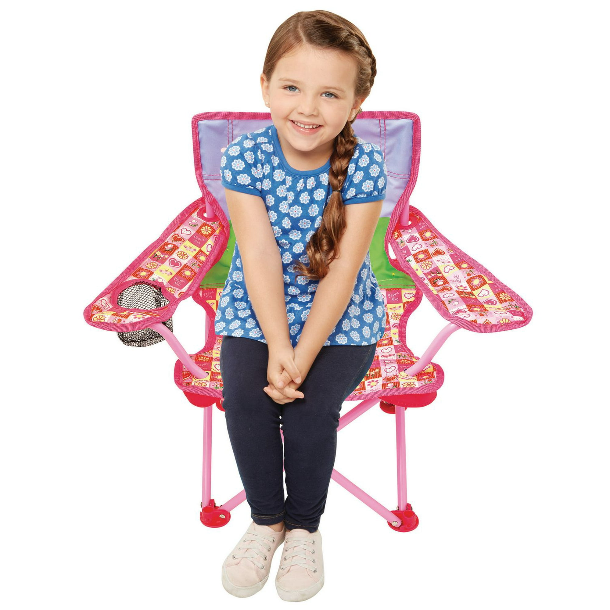 Peppa Pig Foldable Patio Chair Folding Seat Camping Garden Desk for sale  online