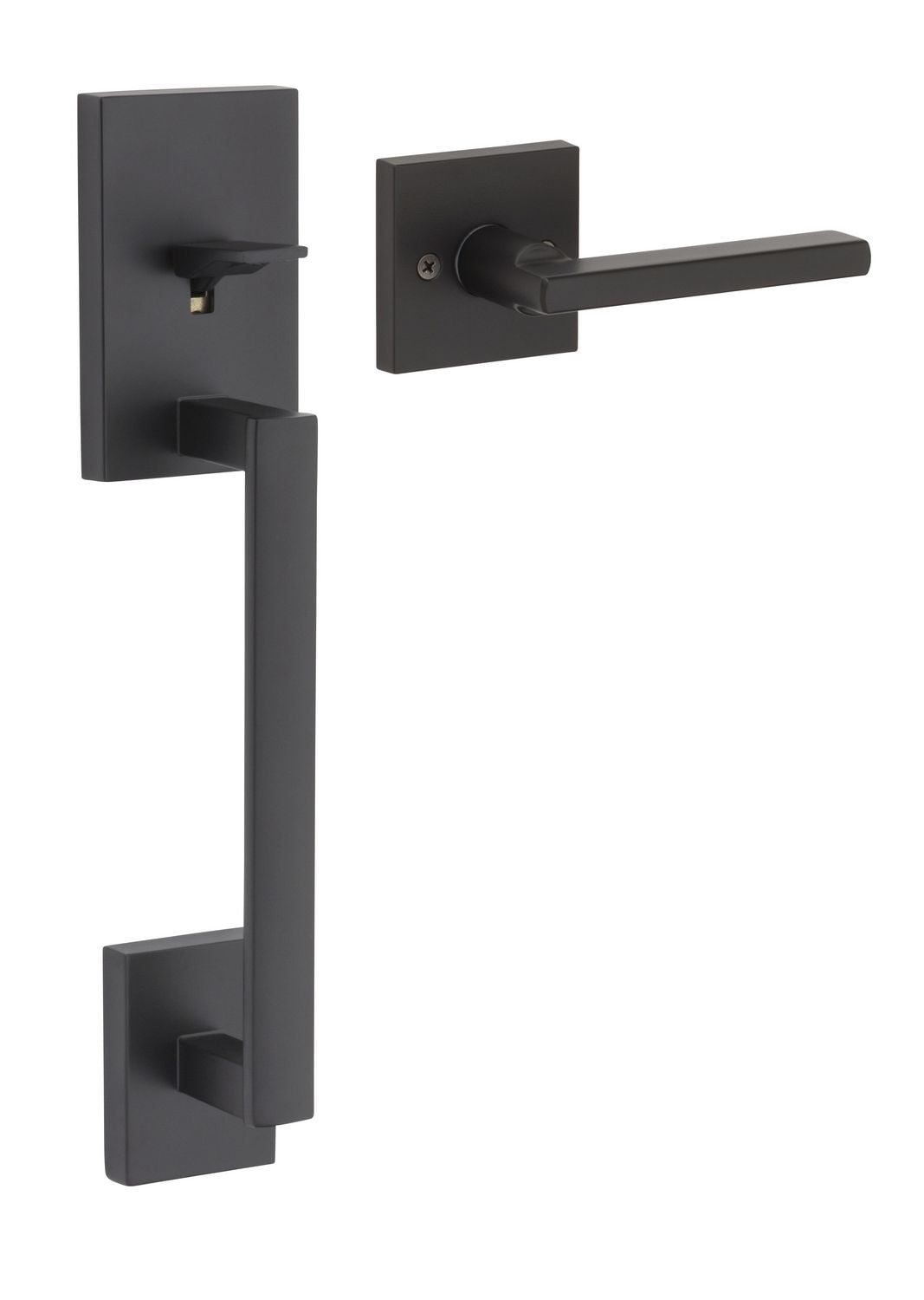 Weiser Handleset Mix & Match San Clemente & Halifax, in Iron Black