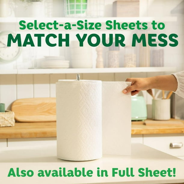 Bounty Select-A-Size Paper Towels, 8 Triple Rolls, White, 135 Sheets Per  Roll, 8=24 Rolls 