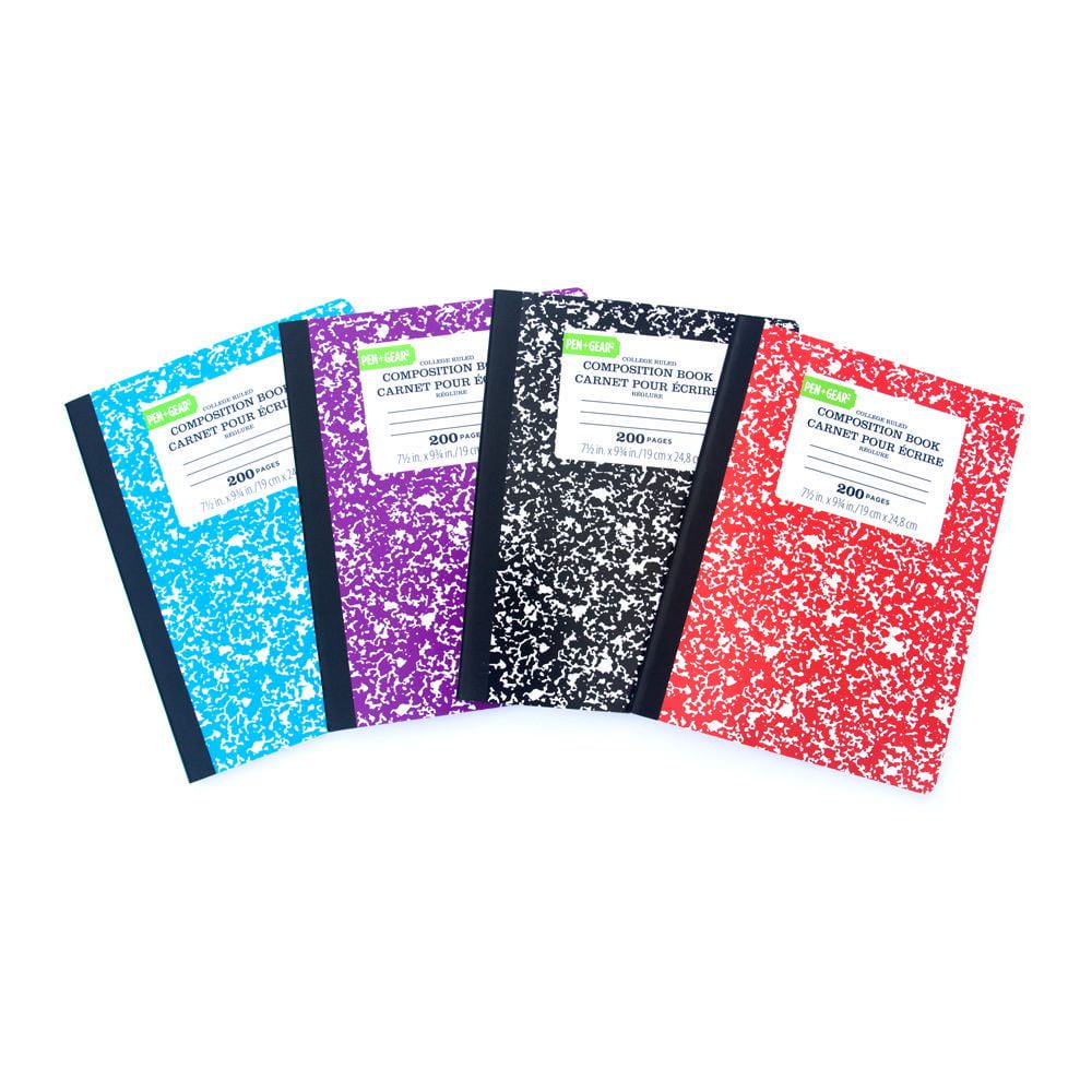 walmart composition notebooks