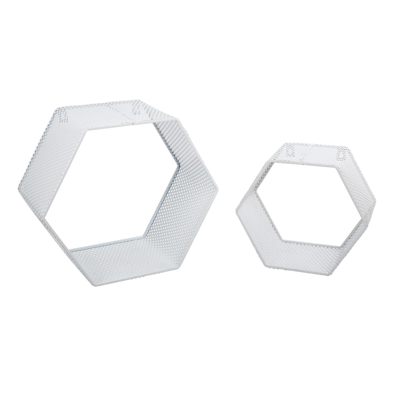 Truu Design Decorative Hexagon Floating Wall Shelves Walmart Canada
