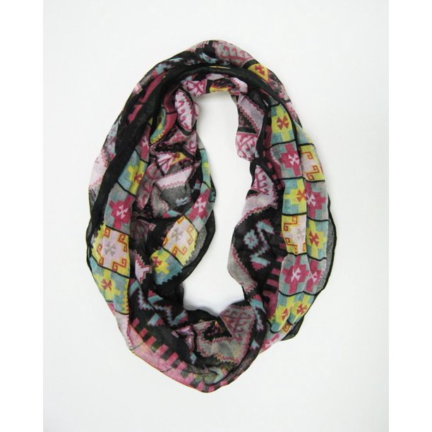 George Ladies Light Weight Loops Scarf - Graphic Design