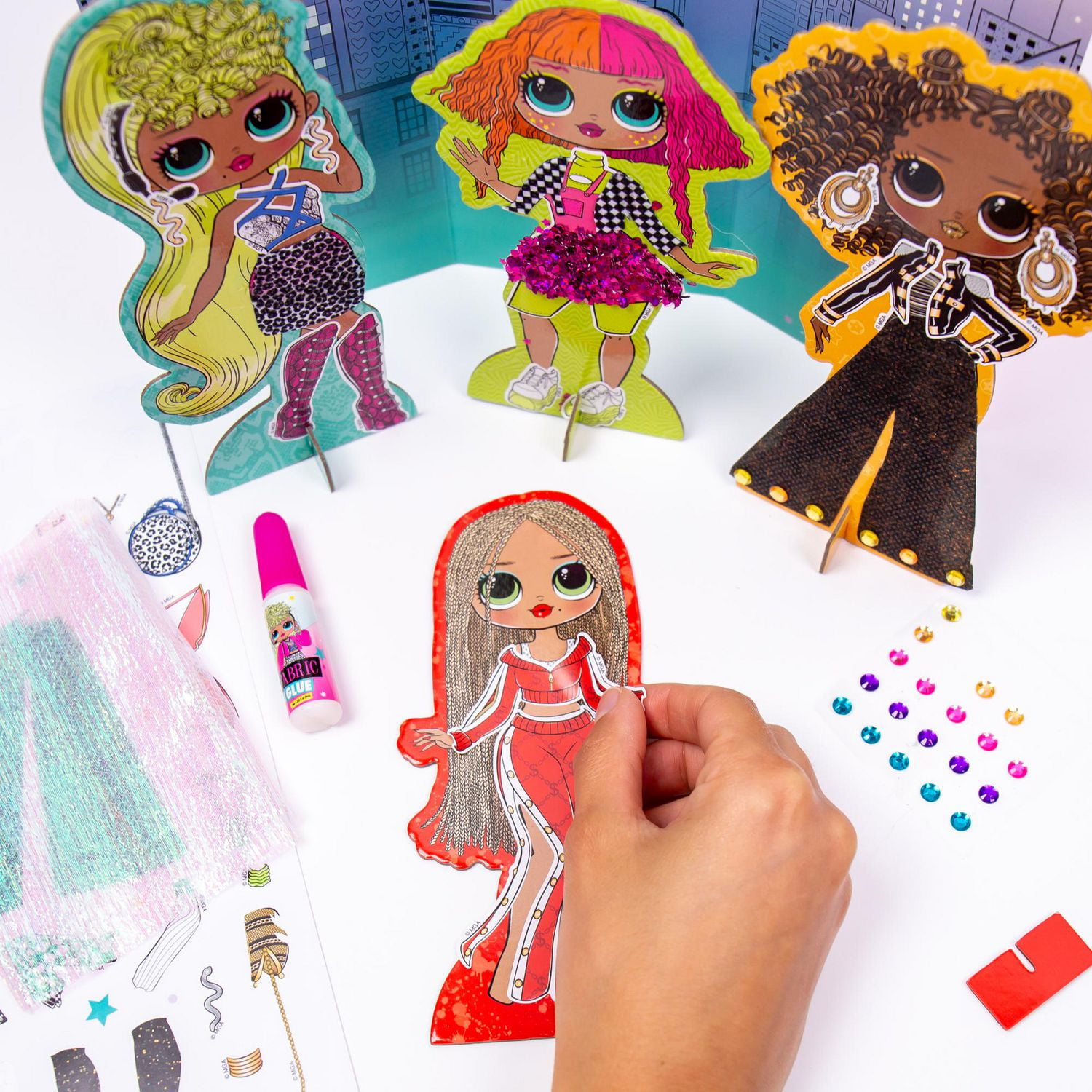 L.O.L. Surprise O.M.G. Dress Up Studio Chipboard doll dress up Walmart