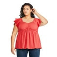 thumbnail image 1 of George Plus Women's Babydoll Tee, 1 of 6