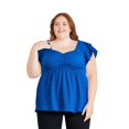thumbnail image 1 of George Plus Women's Babydoll Tee, 1 of 6