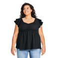 thumbnail image 1 of George Plus Women's Babydoll Tee, 1 of 6