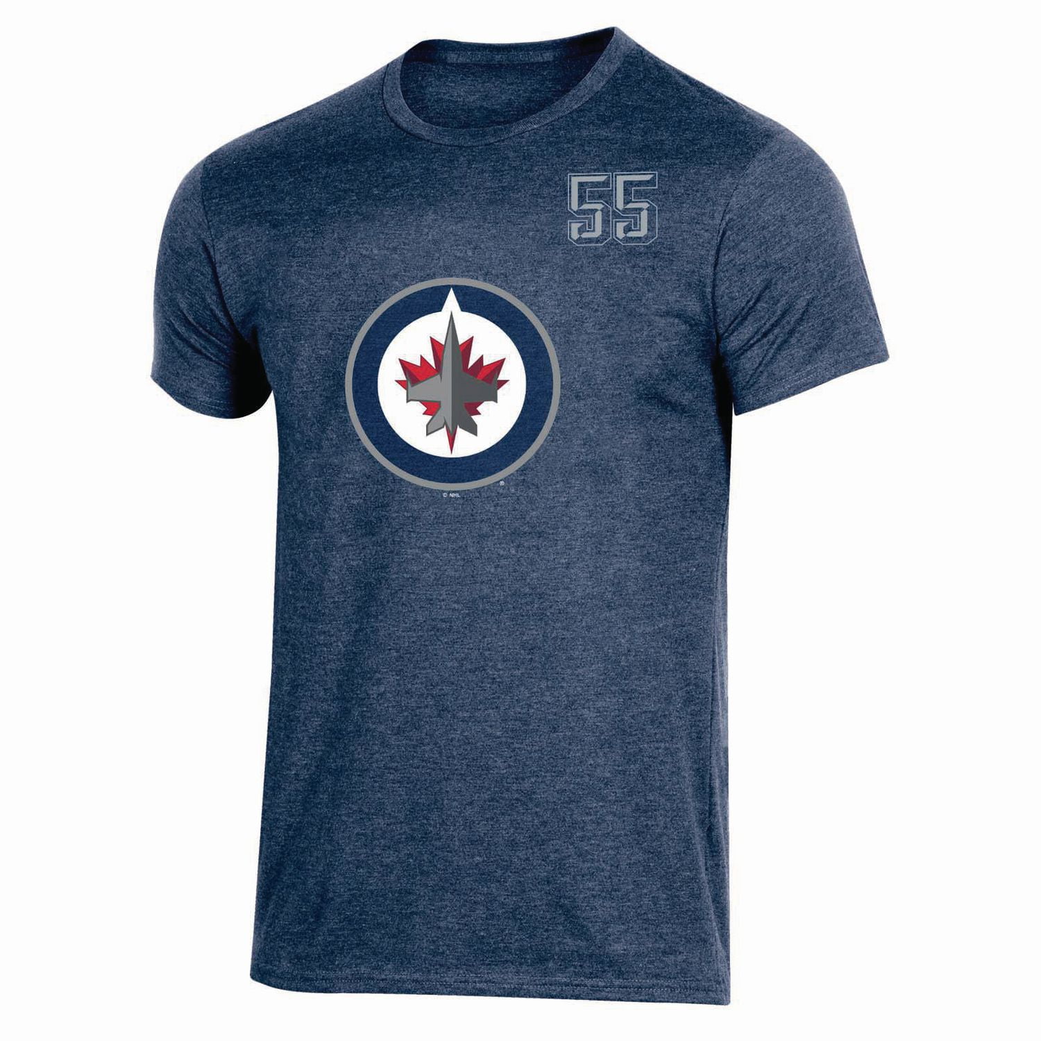 NHL Men's SCHEIFELE #55 Winnipeg Jets Crew Neck short Sleeve Classic Fit T-Shirt