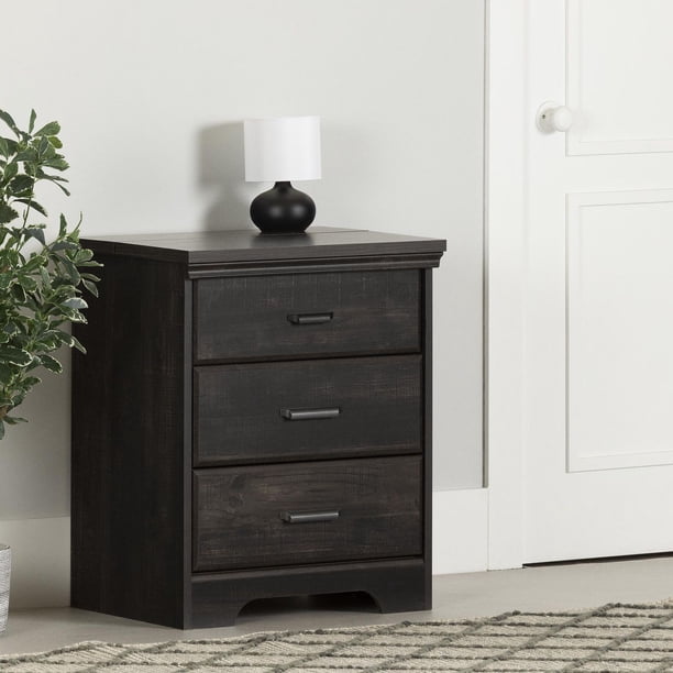 Nightstand with Charging Station and Drawers from the collection Versa