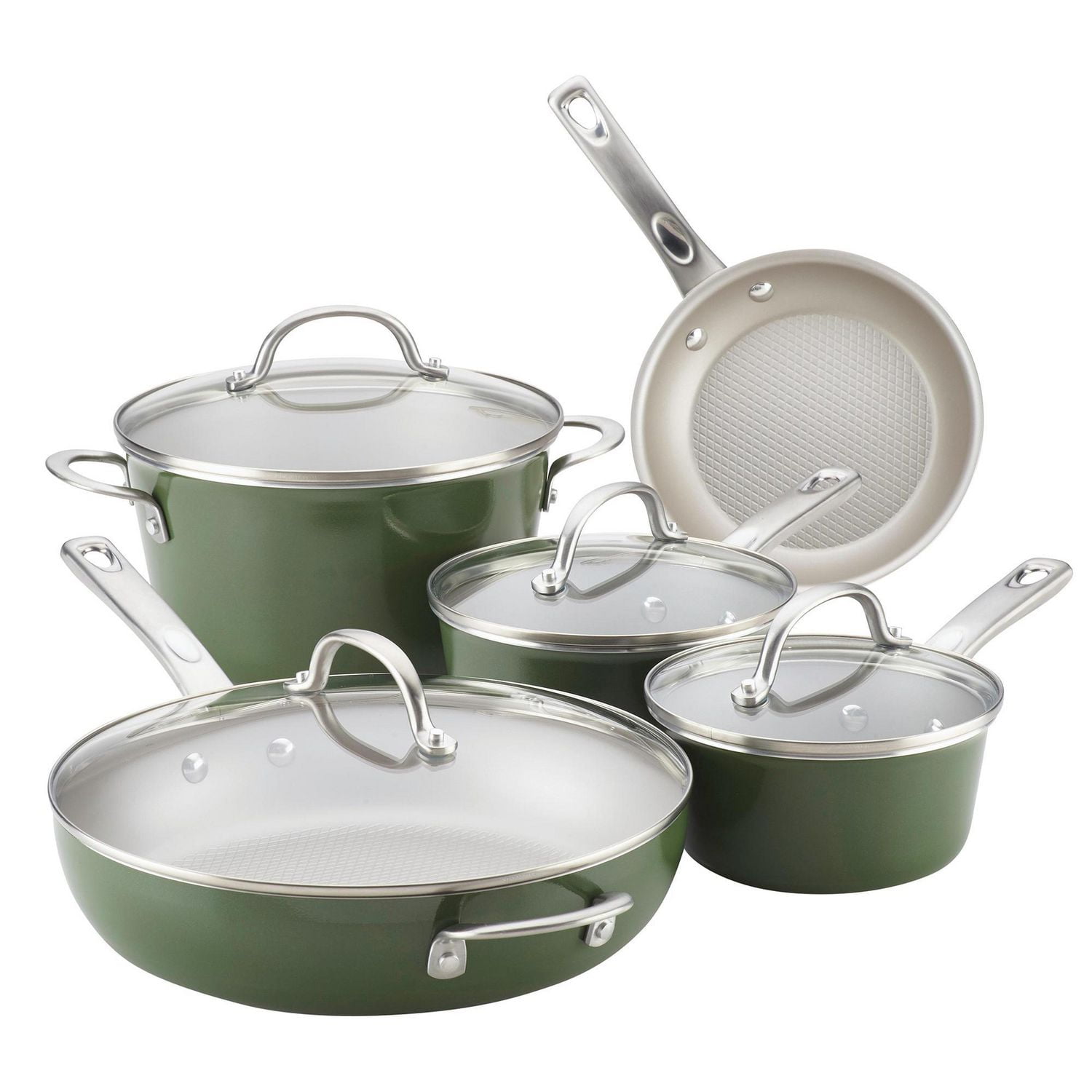 Ayesha Curry 9pc Nonstick Cookware Set, green Walmart Canada