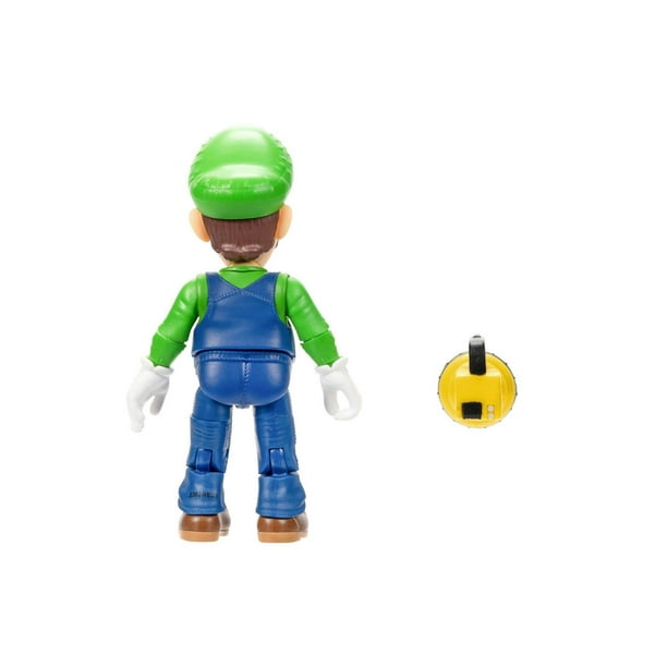 Super Mario Bros Le Film - Série de figurines de 5 avec accessoire -  Figurine Luigi avec Lampe de poche comme accessoire
