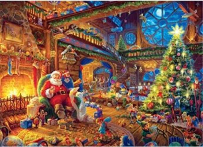 Thomas Kinkade Santa's Workshop Anti-Fatigue Kitchen Mat