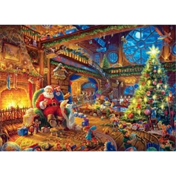 Thomas Kinkade Santa's Workshop Anti-Fatigue Kitchen Mat