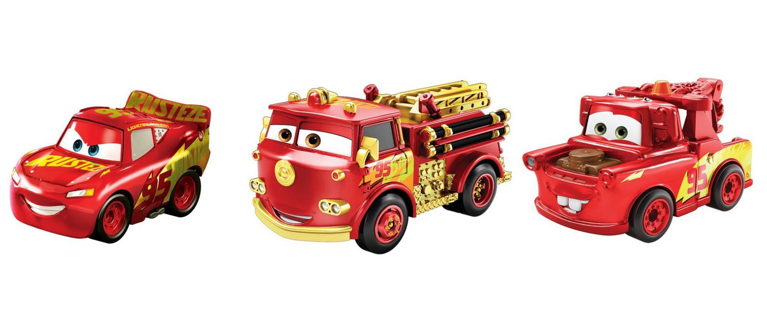 Rust Eze Red Pack 3 Disney Pixar Cars Mini Racers Mattel Rust Eze Mater Rust