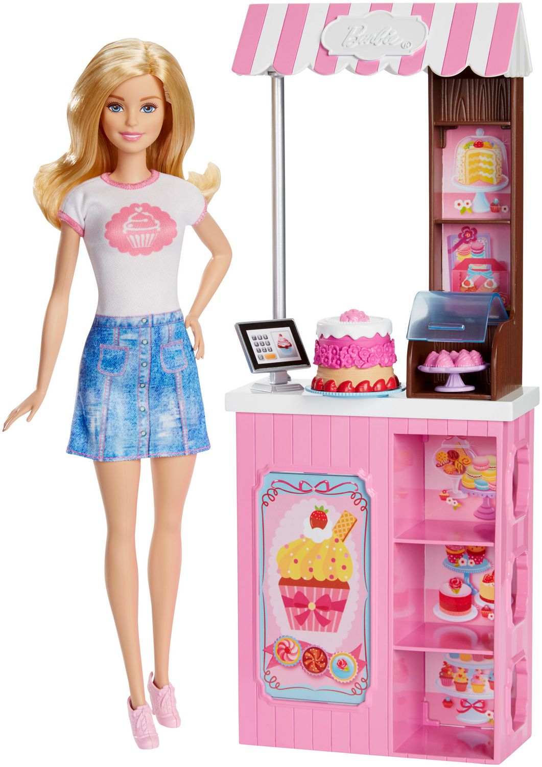 barbie shopping playset