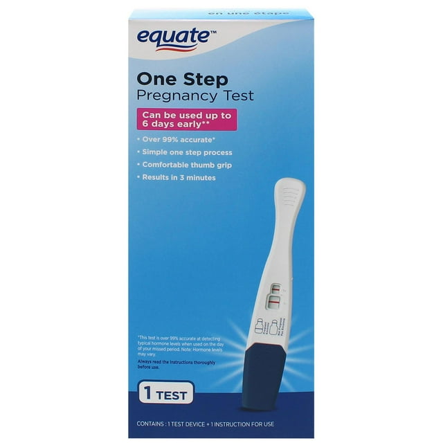 Equate One Step Pregnancy Test, Result Time 3 Minutes