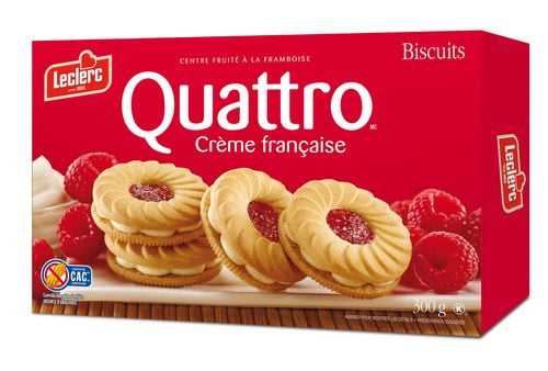 Biscuits A La Creme Francaise Quattro De Leclerc Walmart Canada