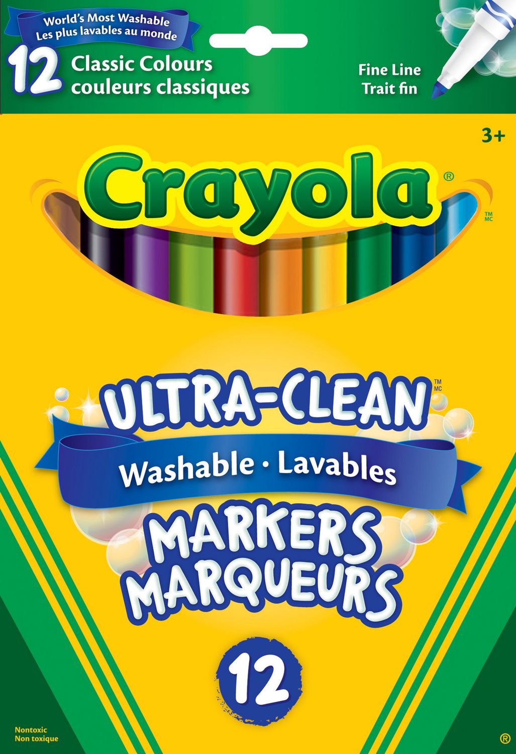 Crayola 12 Washable Fine Line Original Markers  Walmart Canada