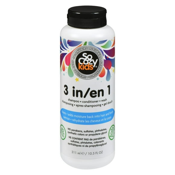 SOCOZY 3N1 SHAMP CONDTNR WASH 311ML