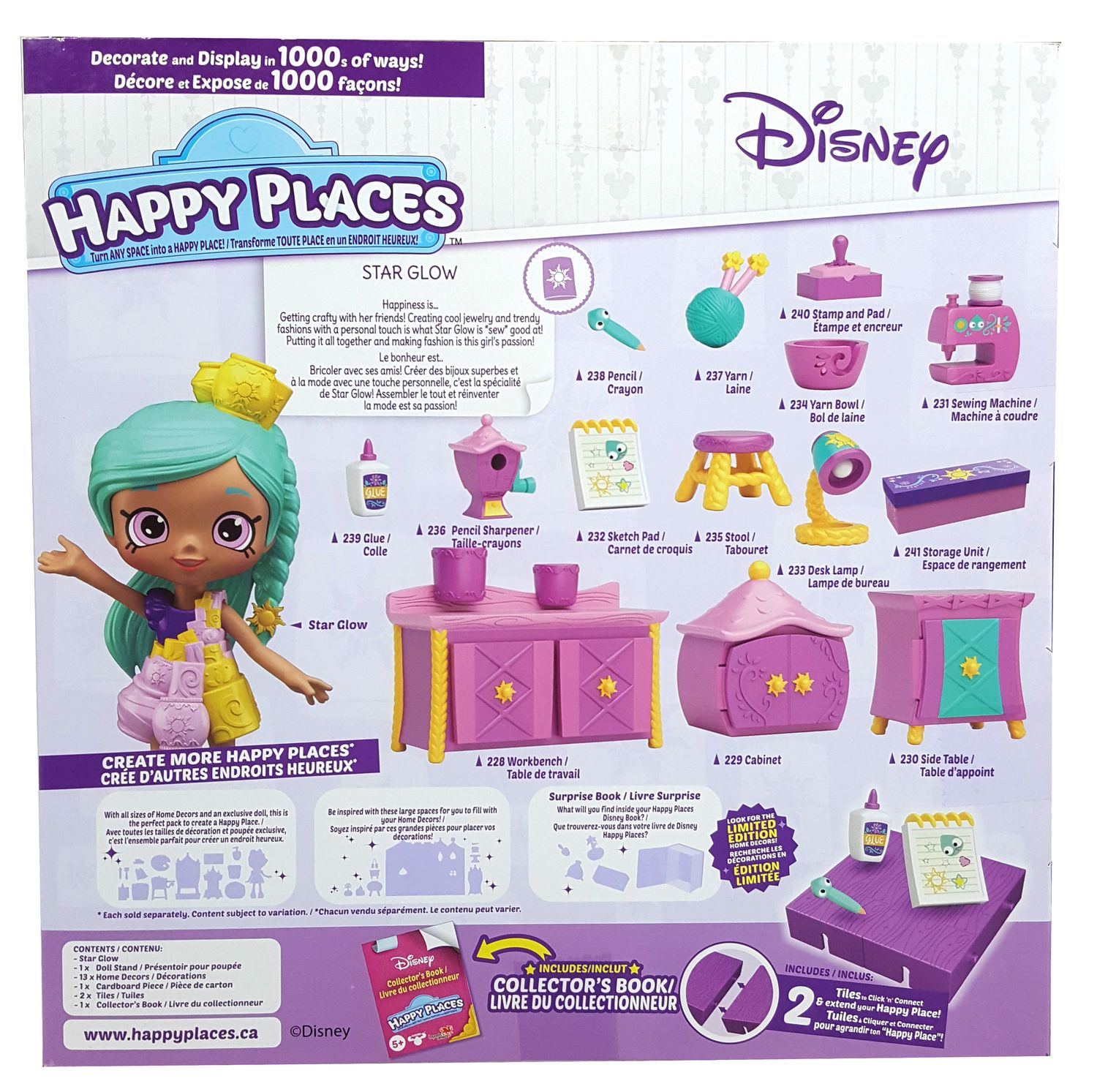 Shopkins Happy Places Star Glow Disney Rapunzel Arts & Crafts Theme Pack NEW 
