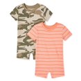 thumbnail image 1 of George Baby Boys' Romper 2-Pack, 1 of 2