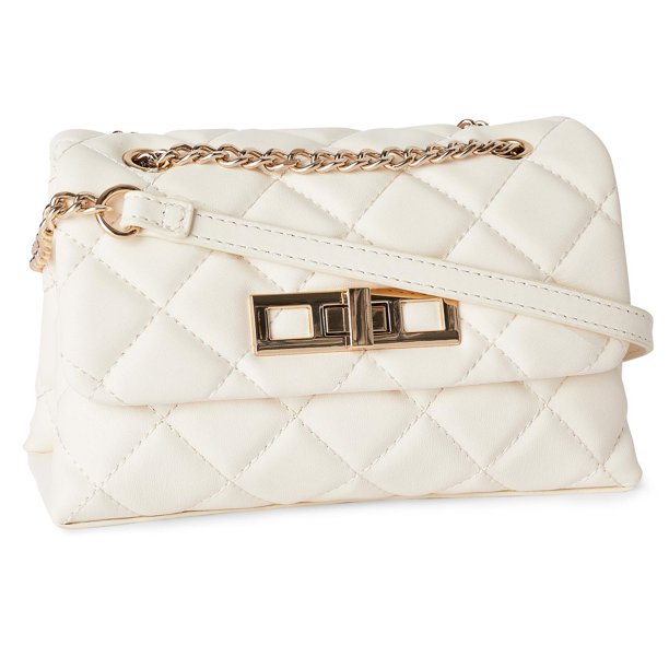 Time and Tru Women's Quilted Flap Crossbody Bag - Walmart.ca