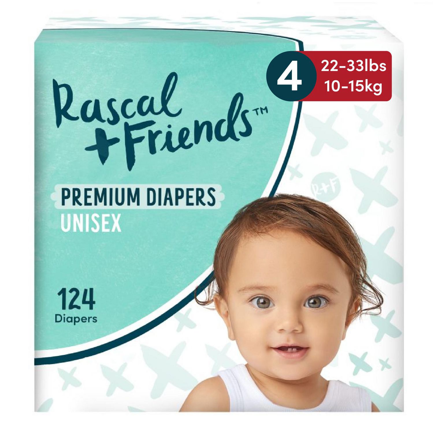 Rascal + Friends Premium Nappies Unisex Toddler Size 4 Review, Disposable  nappy
