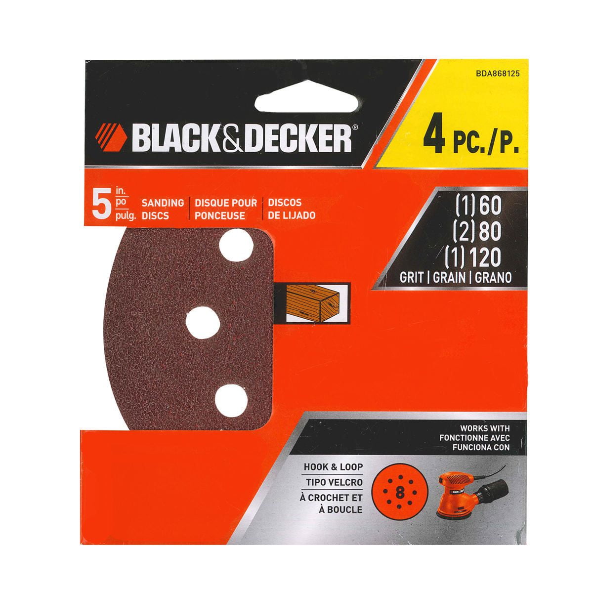 Random Orbit MultiGrit Sandpaper (4 pack) Walmart Canada