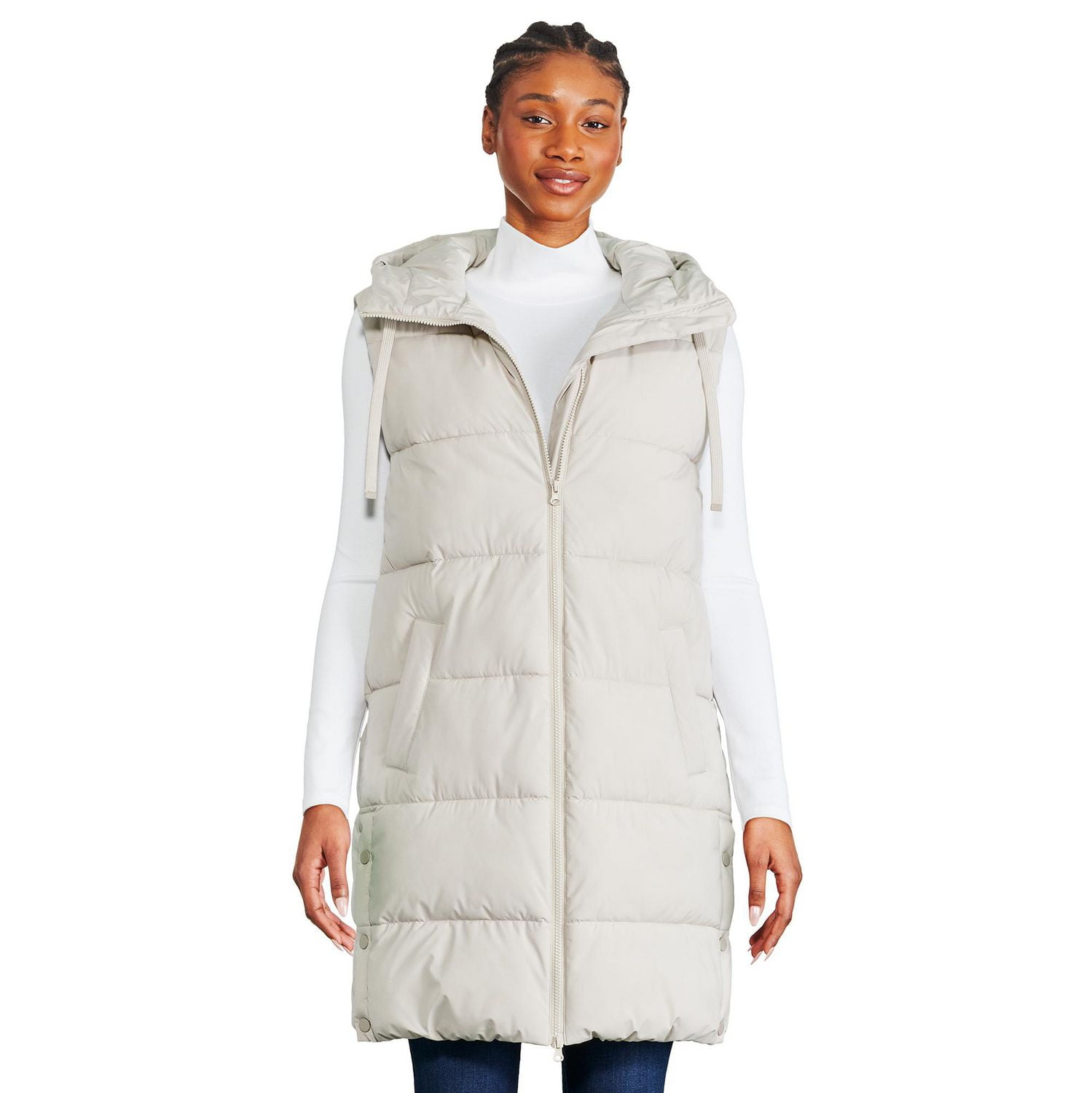 George Women's Long Quilted Vest, Sizes XS-XL - Walmart.ca