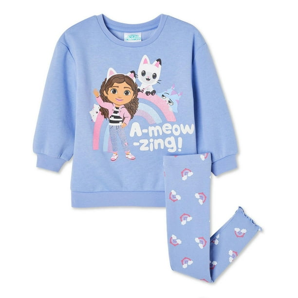 Sweat à Capuche Fille Gabby's Dollhouse - 100% Coton, Manches Longues, Confortable Et Doux