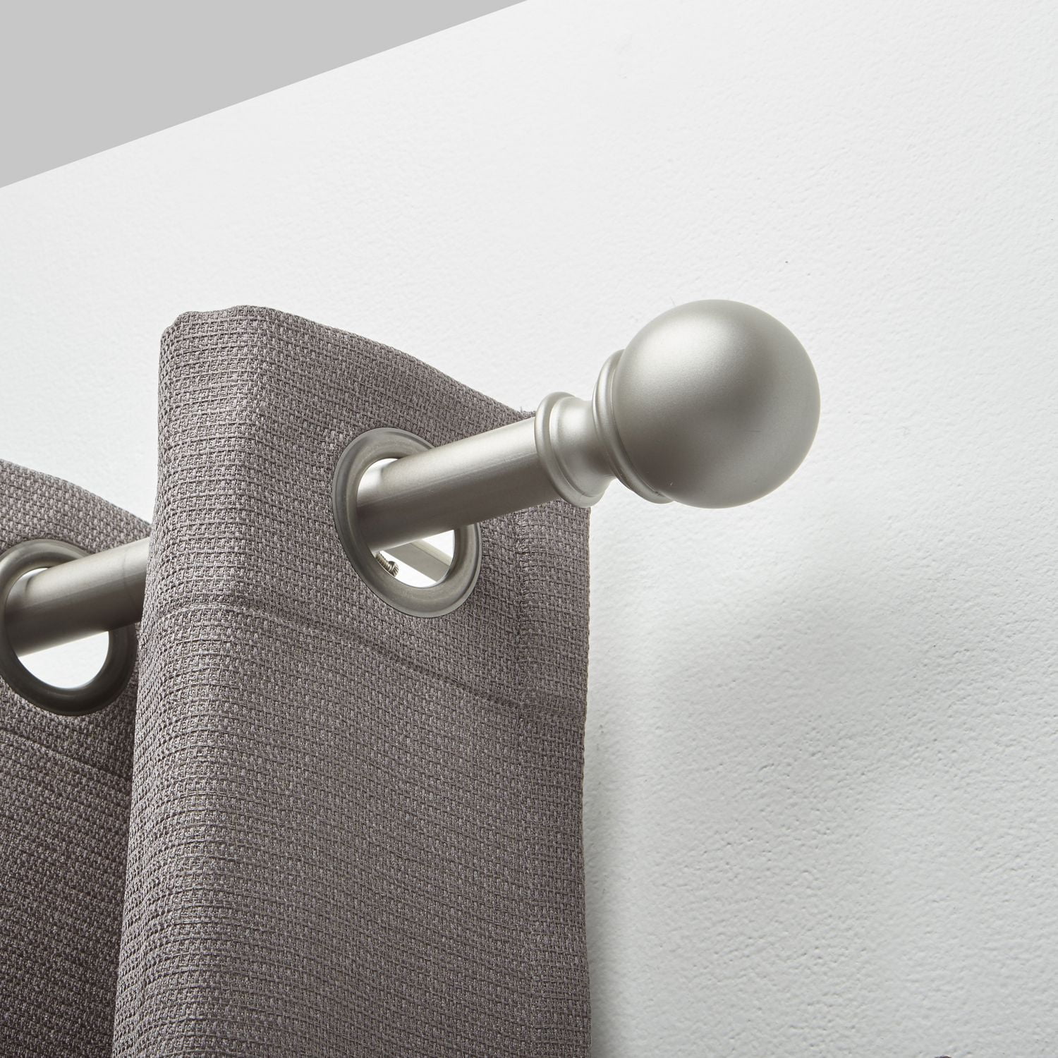 hometrends Ball 1" Drapery Rod Set 66120" Nickel Walmart Canada