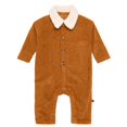 thumbnail image 1 of Modern Moments by Gerber - 1 piece Oversized Romper - Brown, 1 of 8