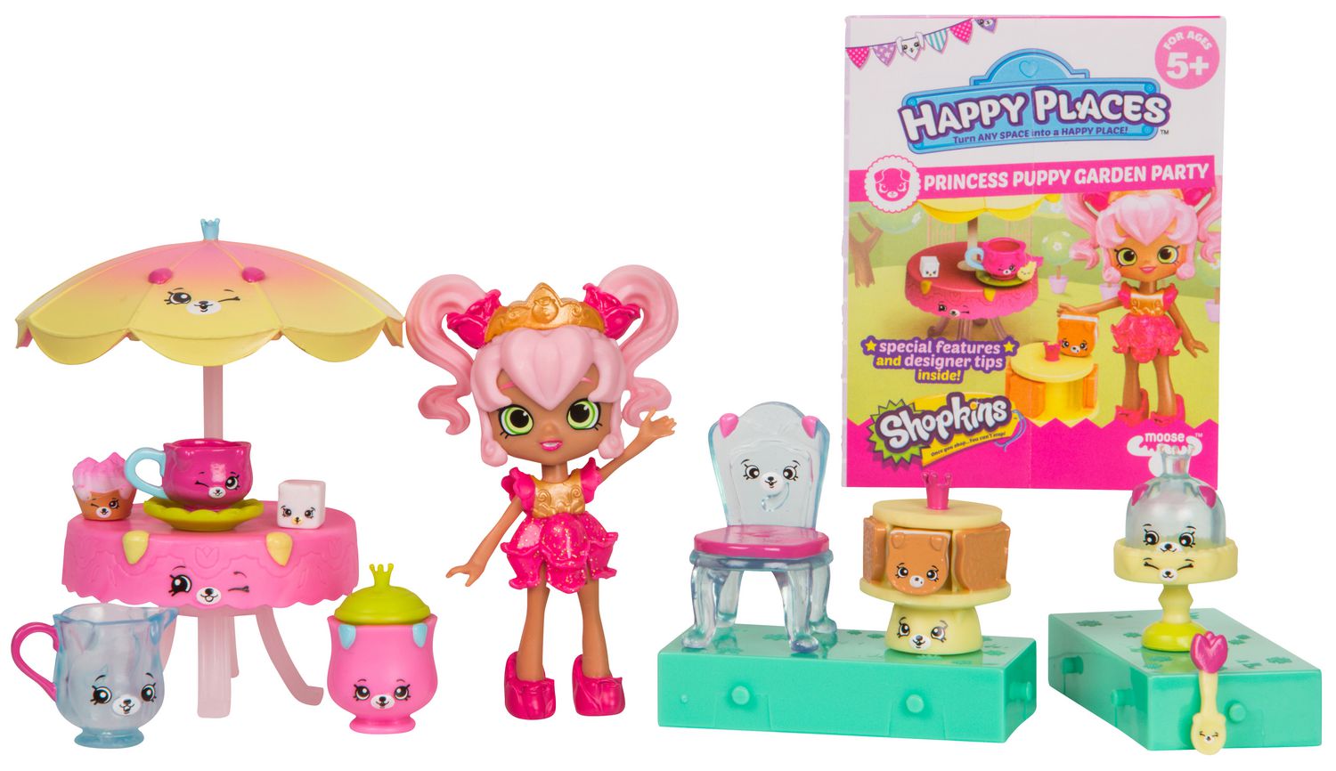 Shopkins Happy Places Welcome Pack Series 4 Princess Puppy Garden 