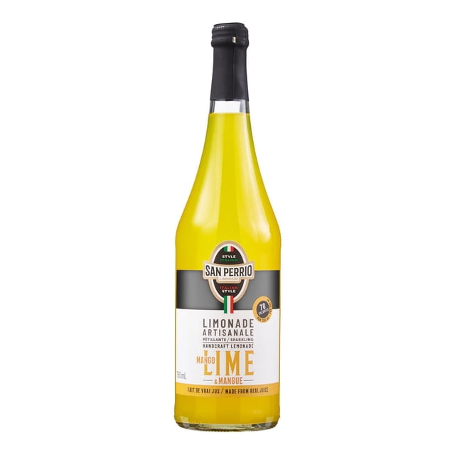 San Perrio Italian Style Sparkling Mango Lime Lemonade